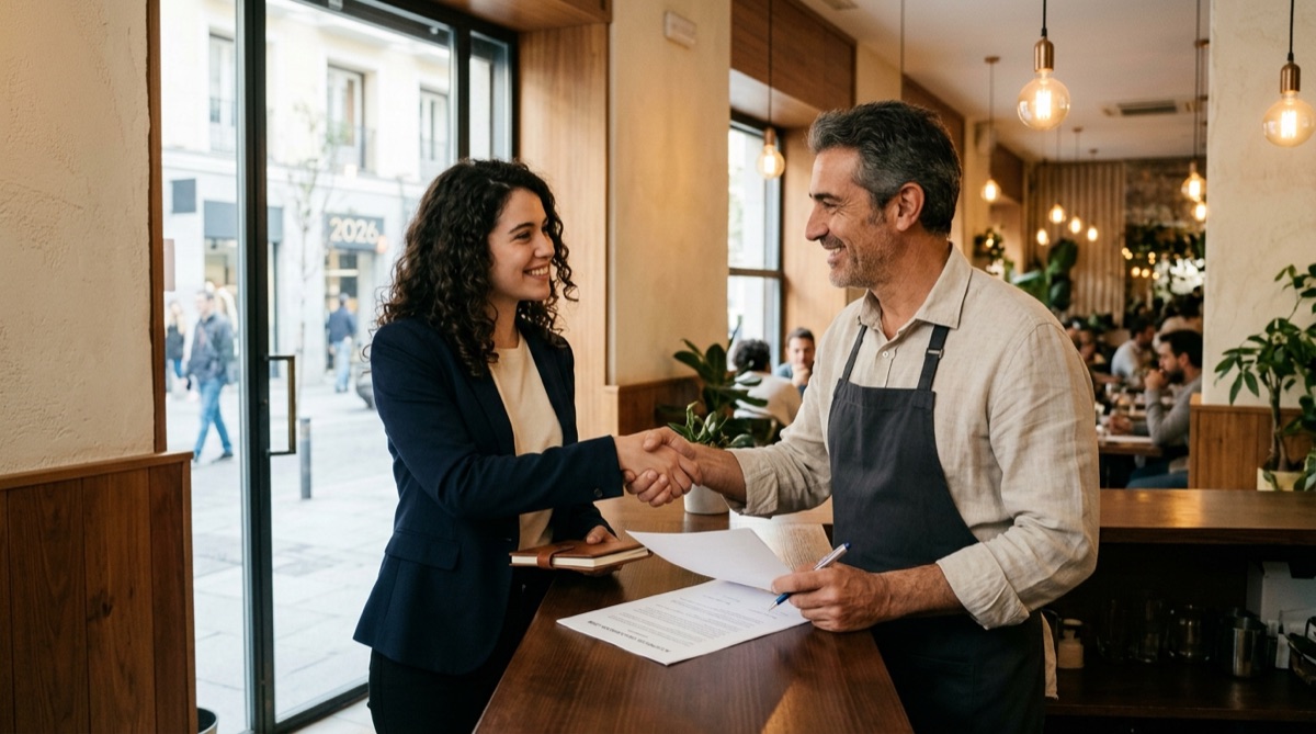 Primer cliente de un consultor gastronómico en un restaurante