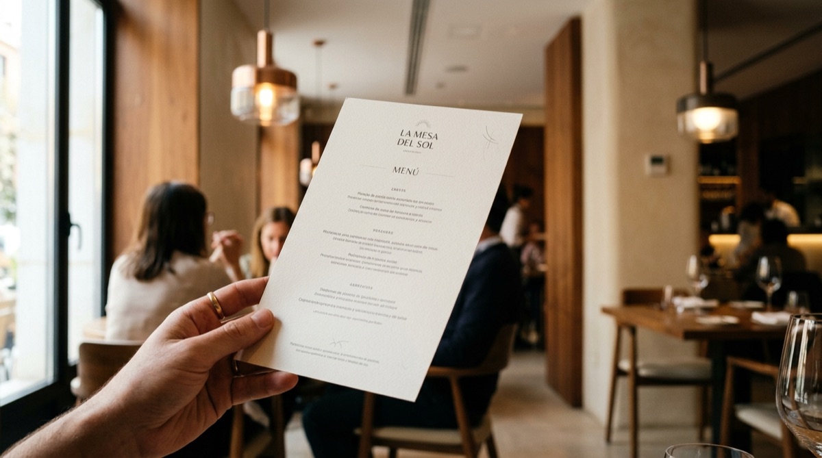 Carta de restaurante rediseñada con ingeniería de menú