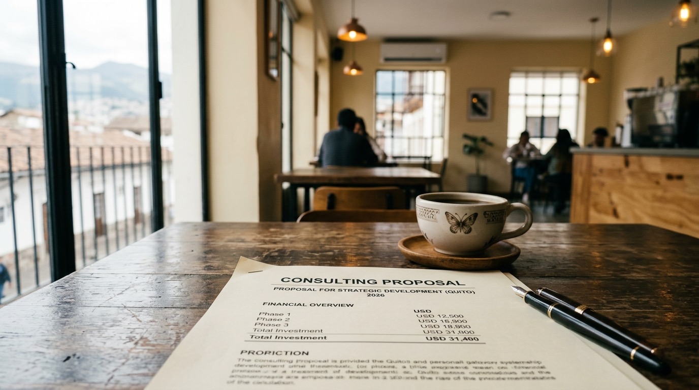 Cuánto cobra un consultor gastronómico en Cuenca, Ecuador