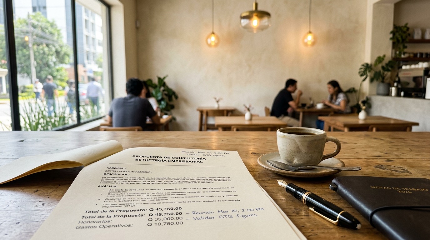 Cuánto cobra un consultor gastronómico en Guatemala