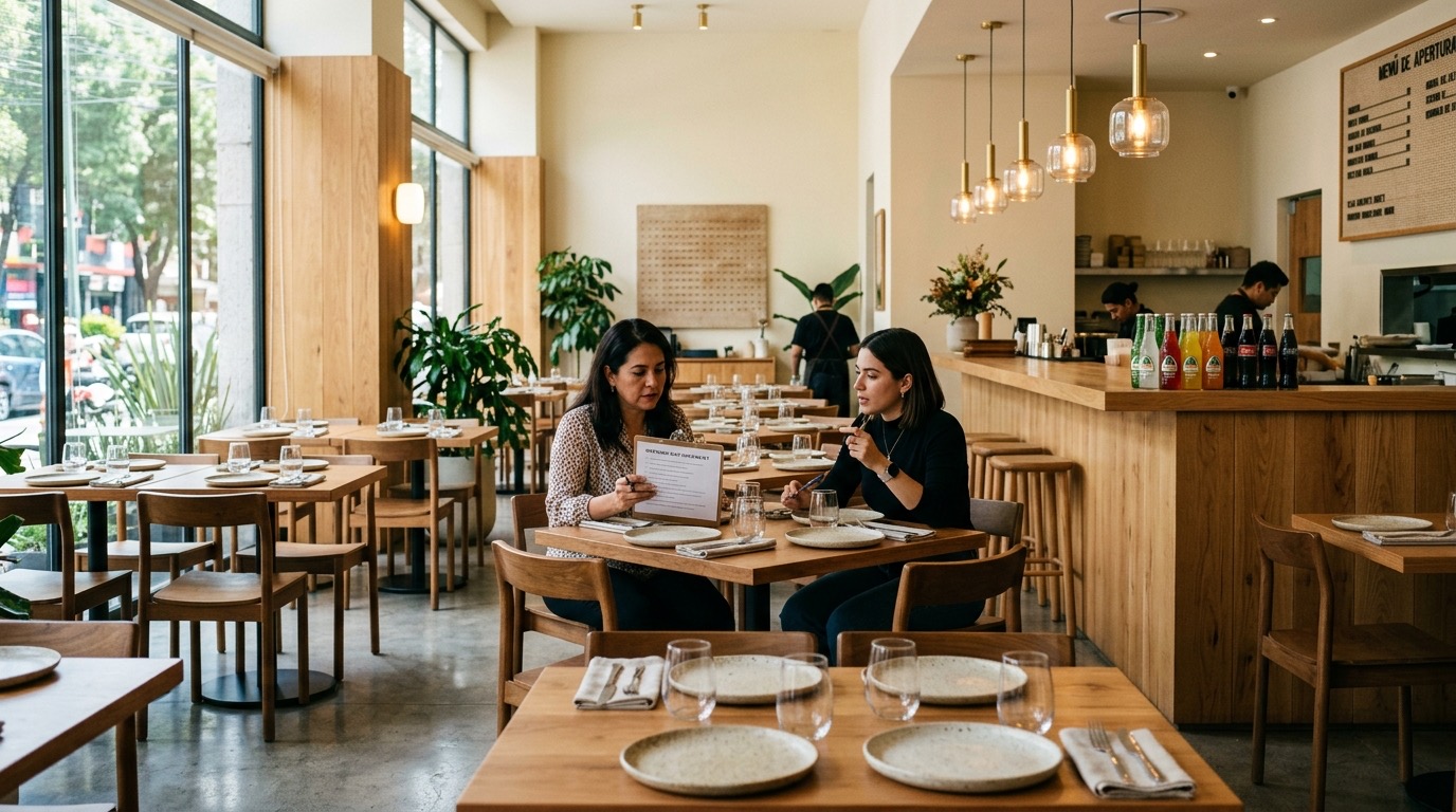 Cómo abrir un restaurante con consultor en México