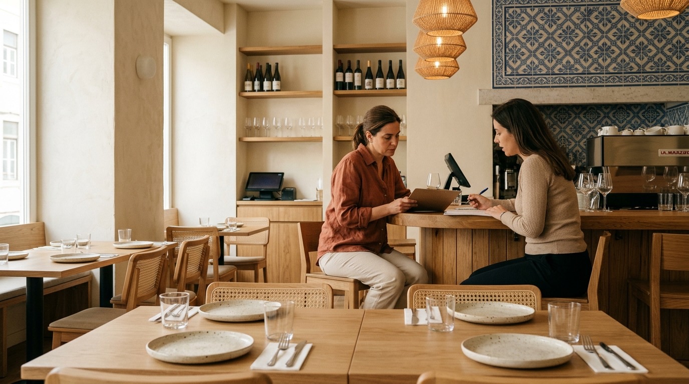 Como abrir um restaurante com consultor em Portugal
